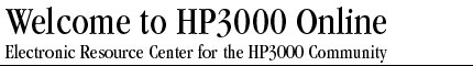 Welcome to HP3000 Online